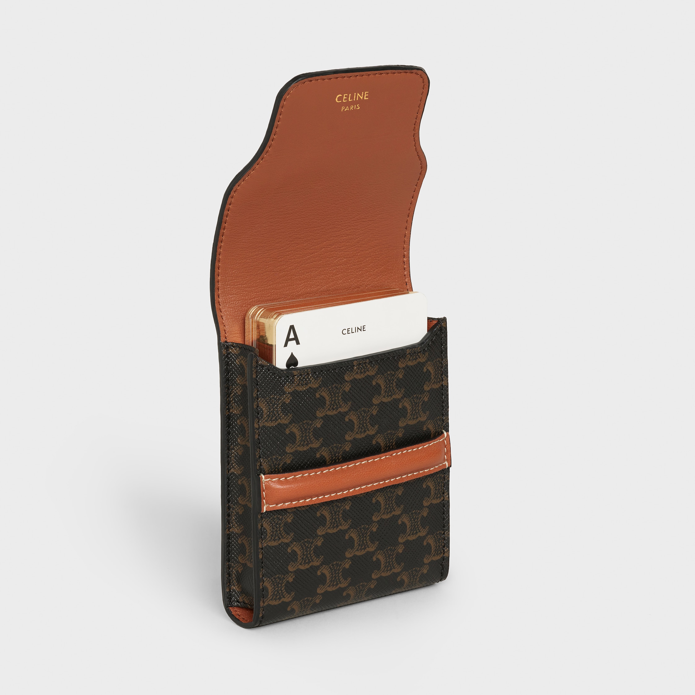 ケース付きトランプカード / トリオンフキャンバス & ラムスキン