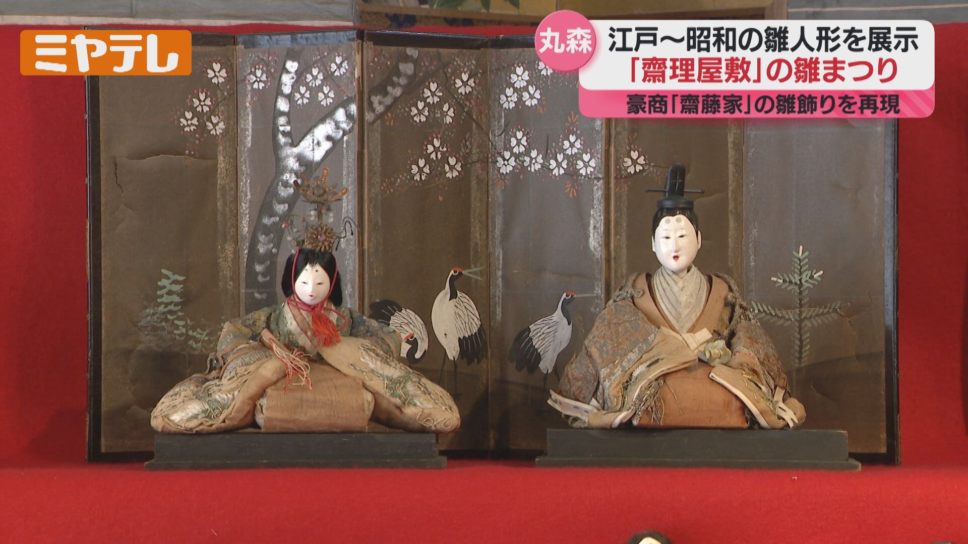 江戸時代～昭和時代のひな人形がずらり！「自分のお雛様と思って楽しん