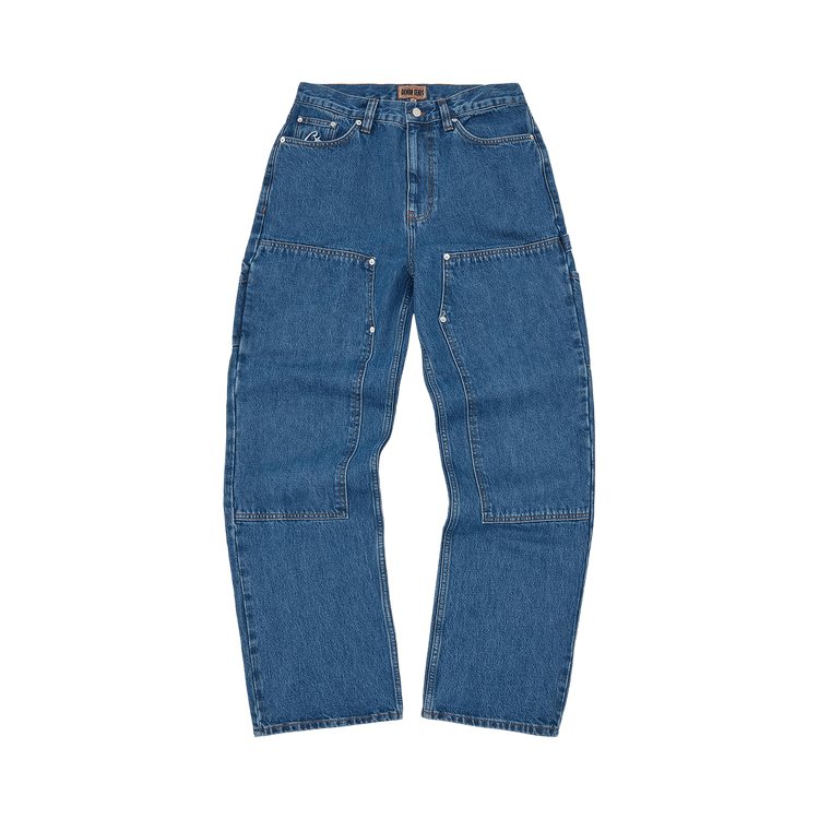 Buy Corteiz CRTZ Embossed C-Star Denim Work Pant 'Blue' - 7892