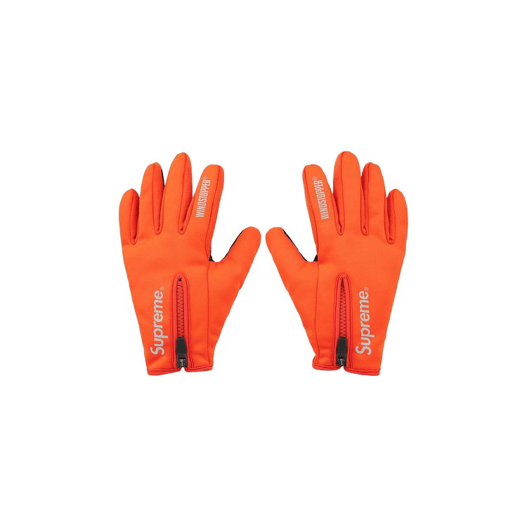 Buy Supreme WINDSTOPPER Zip Gloves 'Orange' - FW24A9 ORANGE | GOAT CA