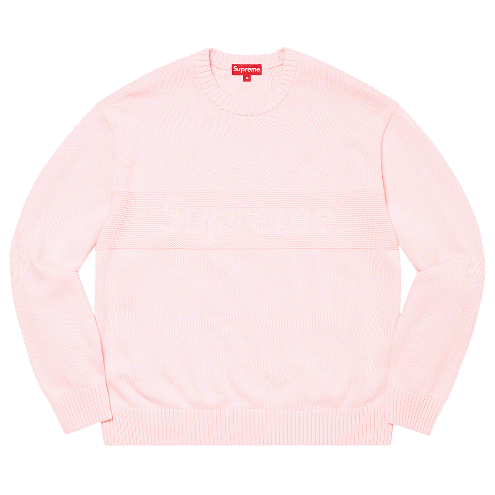 Buy Supreme Tonal Paneled Sweater 'Pink' - SS22SK27 PINK | GOAT