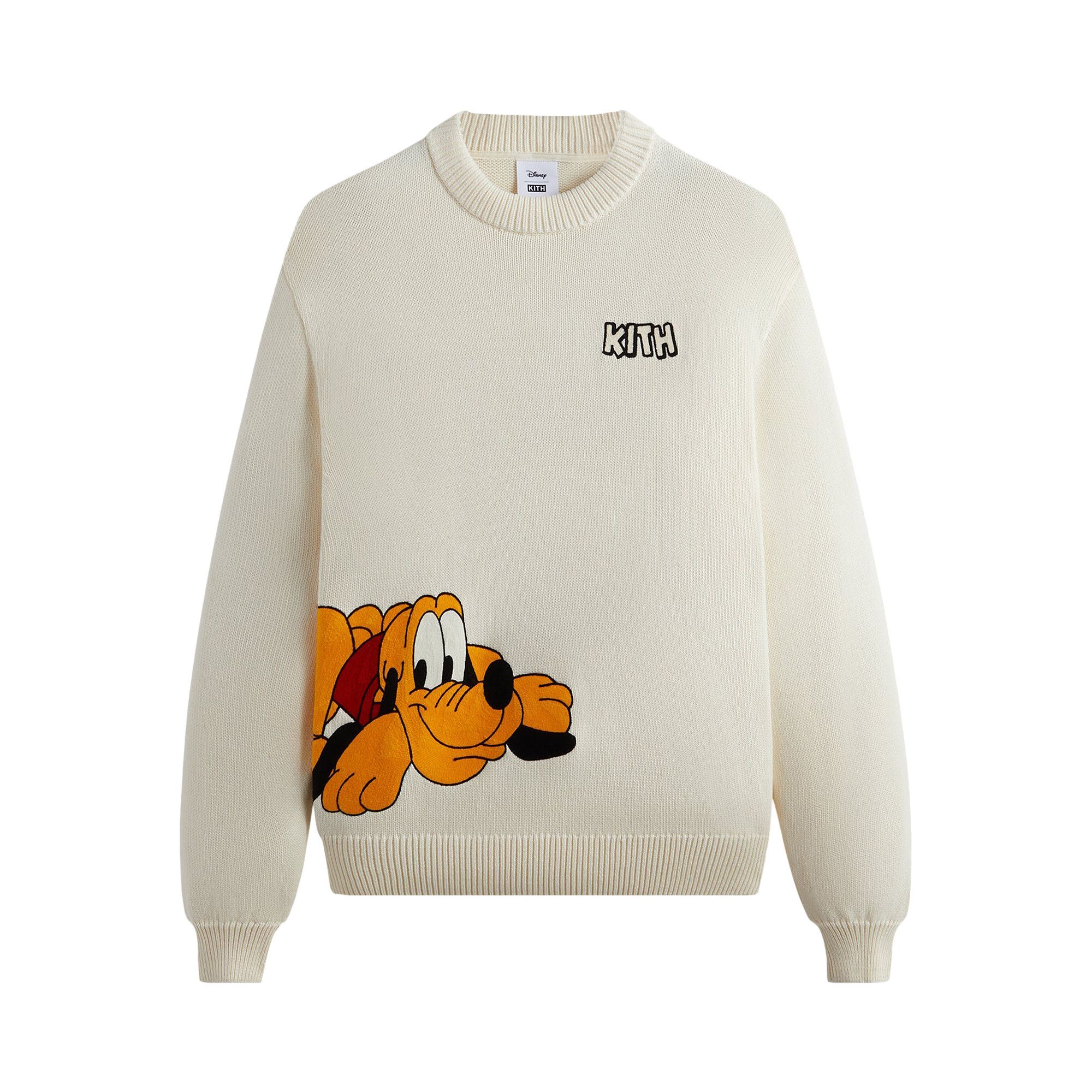 Buy Kith For Mickey & Friends Pluto Crewneck Sweater 'Sandrift
