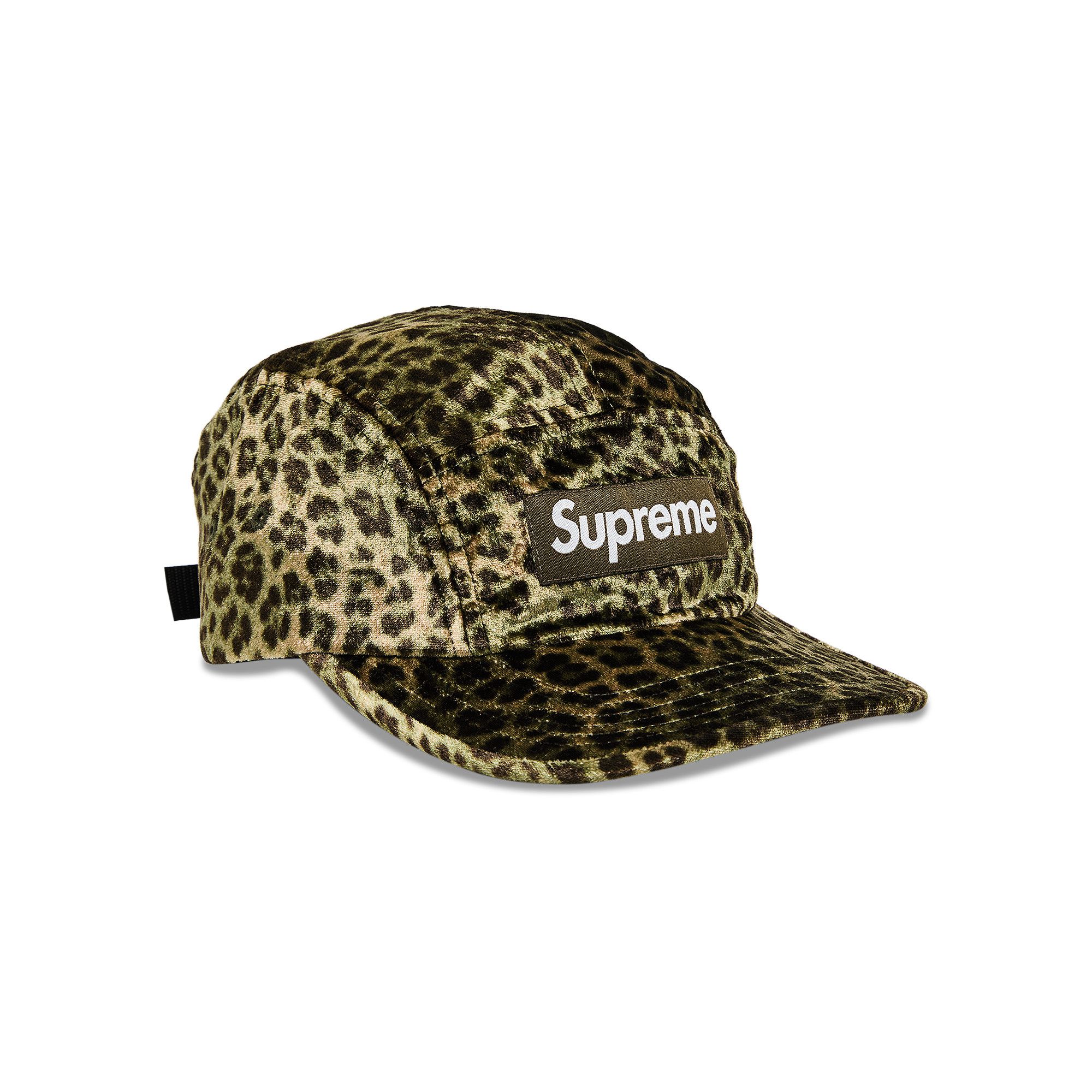 Buy Supreme Leopard Velvet Camp Cap 'Olive' - SS24H9 OLIVE | GOAT
