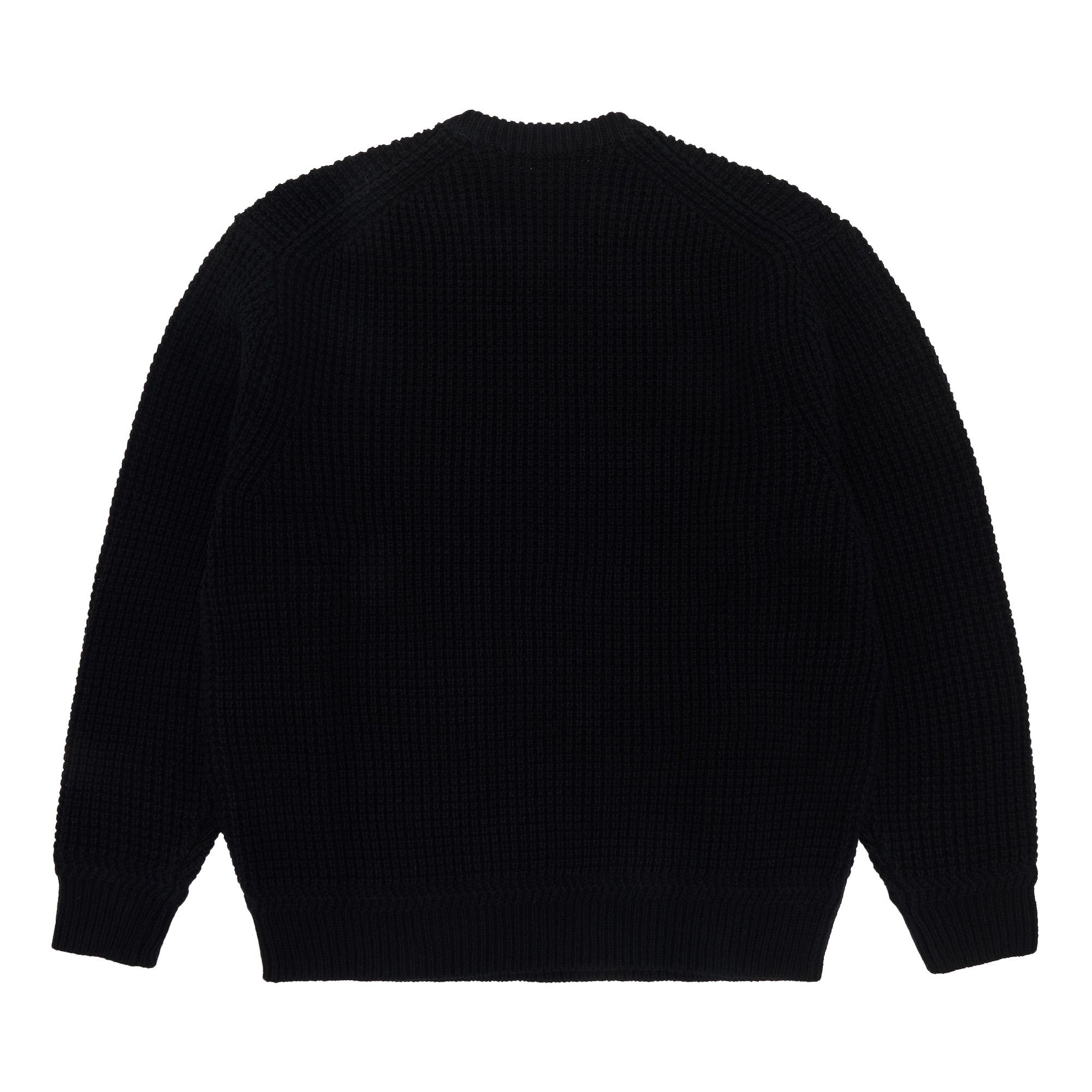 Buy Supreme Waffle Small Box Sweater 'Black' - FW24SK9 BLACK | GOAT