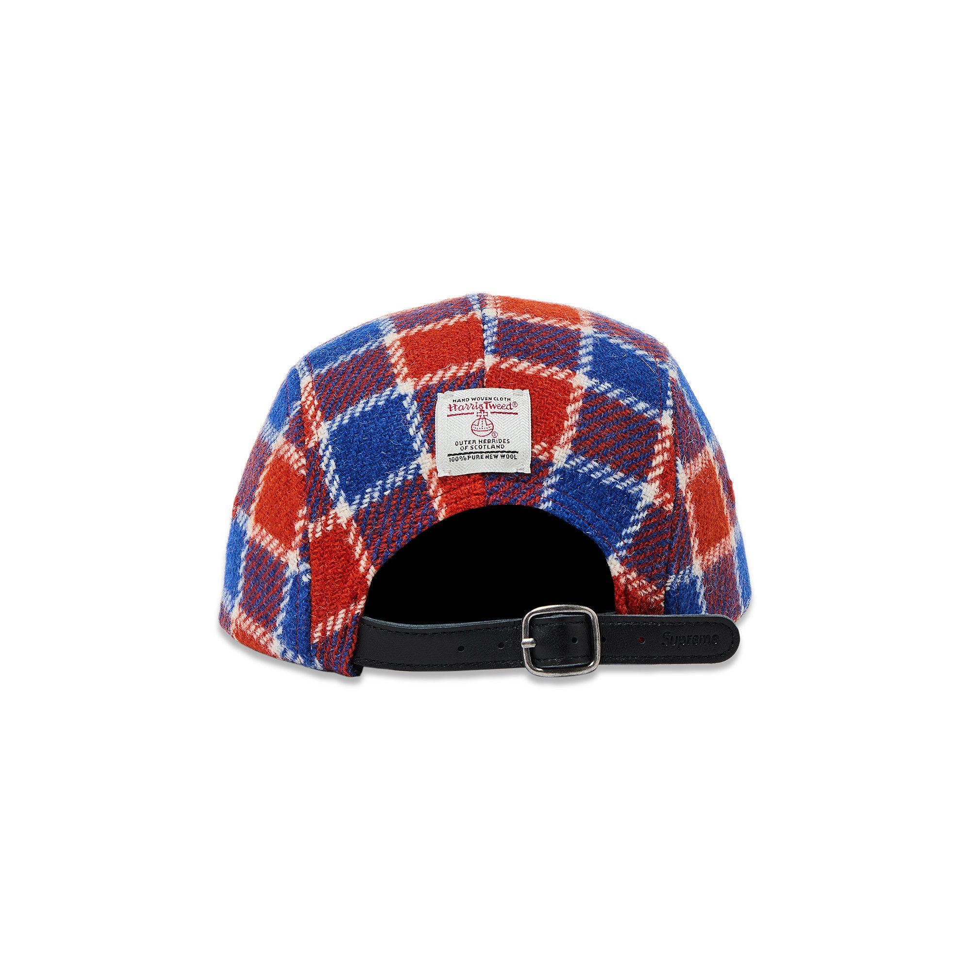Buy Supreme Harris Tweed Camp Cap 'Red Plaid' - SS25H39 RED PLAID
