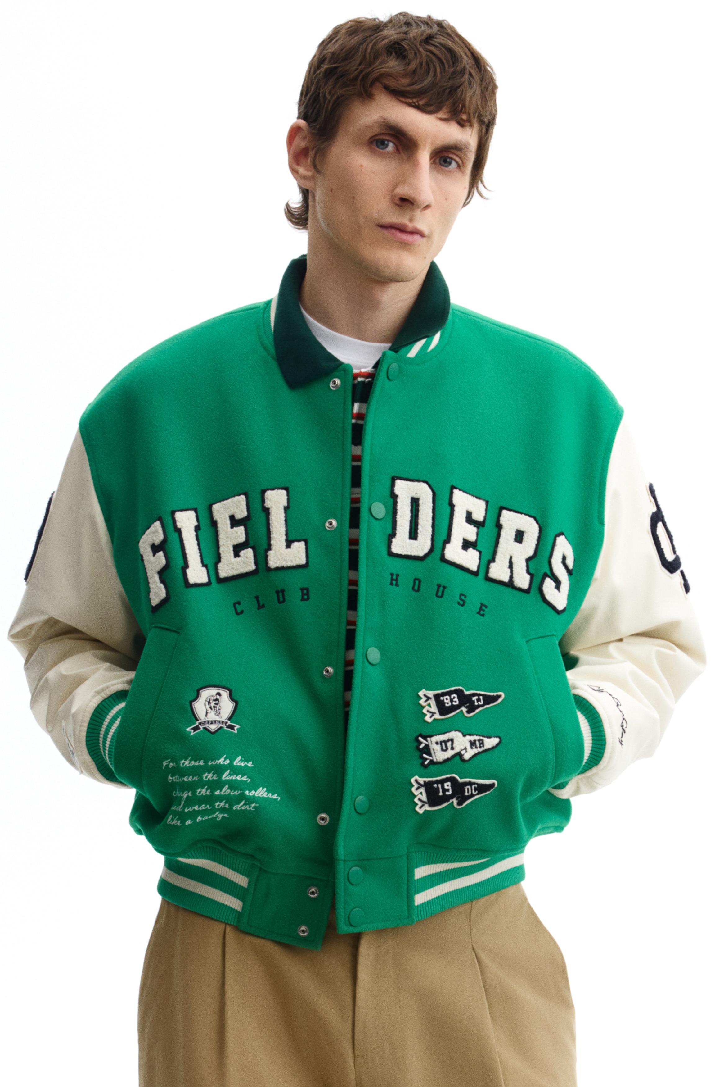 デザインスタジャン - ブラック／Fielders Clubhouse - Men | H&M JP