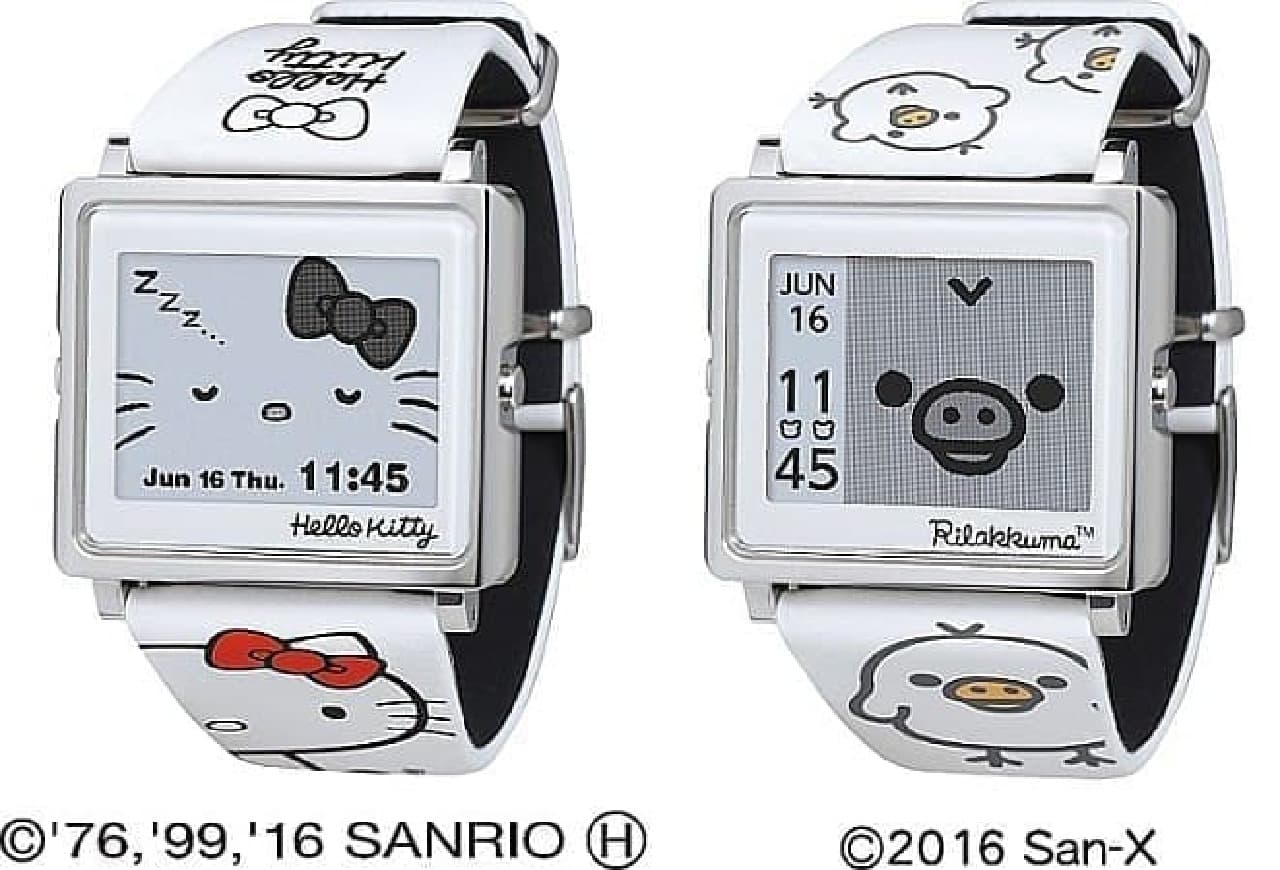 リストウェア「Smart Canvas」に“ハローキティ”モデル--リラックマの