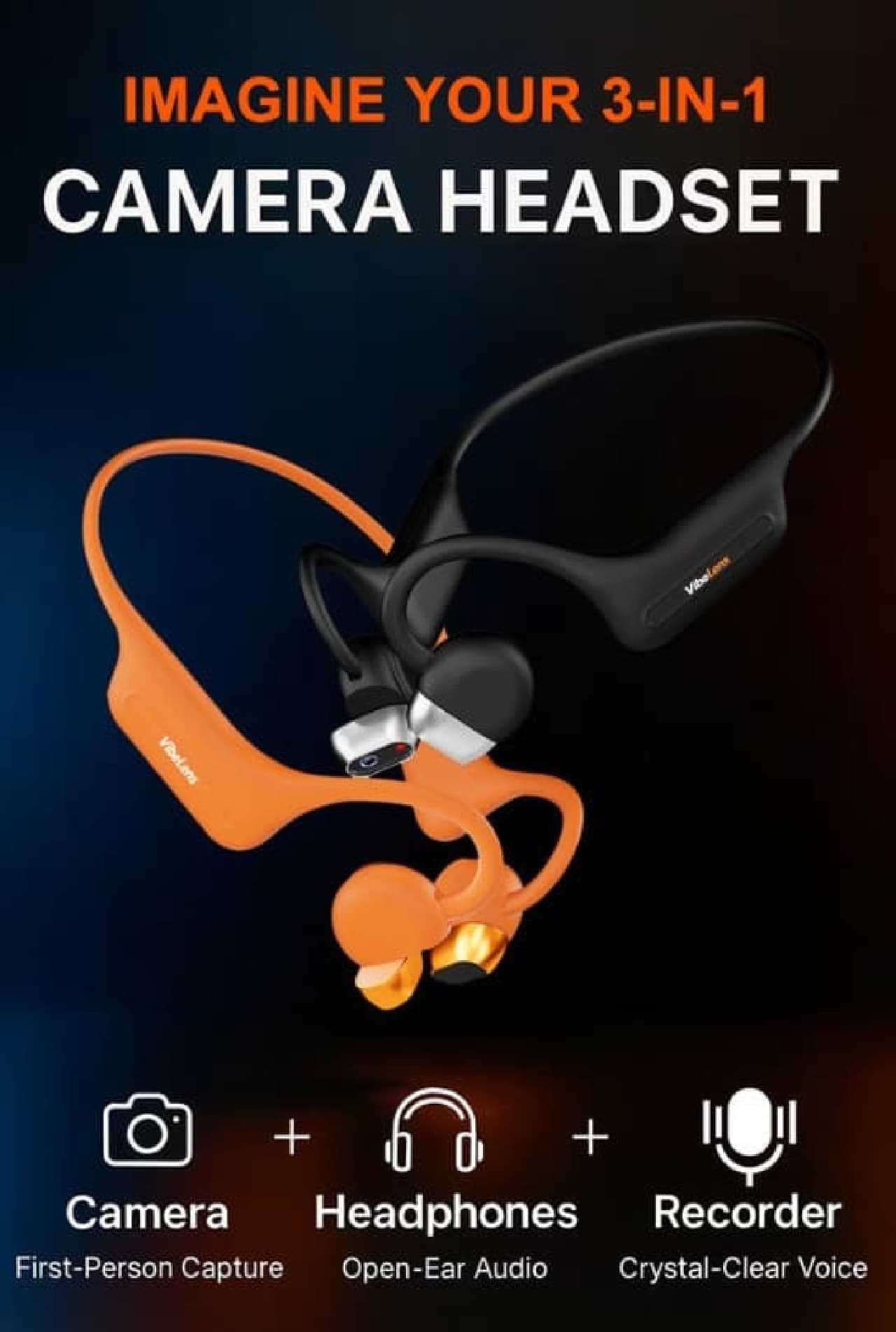 1台で見る・聞く・生きるを実現する革新的AI搭載カメラヘッドセット