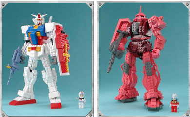 ガンダムとシャアザクが「メガブロック」に - ITmedia NEWS