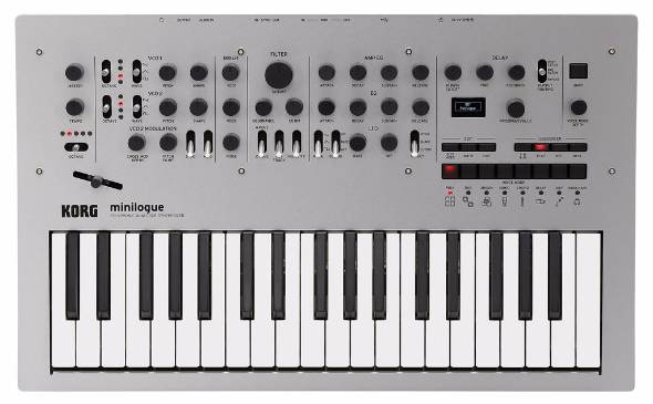 小型ボディーに4ボイスポリフォニックアナログシンセ KORG「minilogue