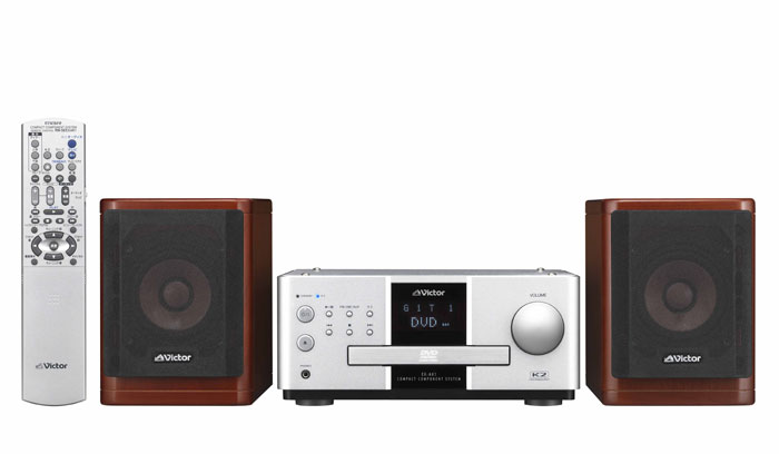ビクター、“木の響き”楽しめるエントリーDVDシステム「EX-AK1