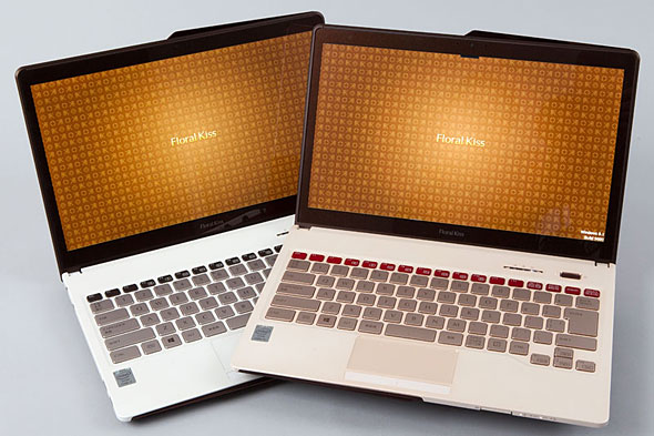 写真で見る「Floral Kiss」2014年夏モデル――“女性を輝かせるPC”とは