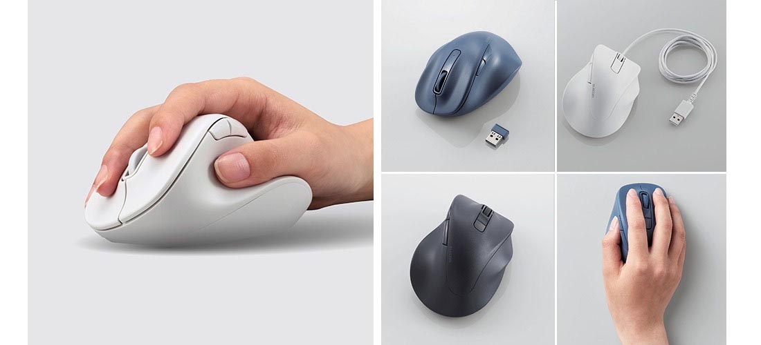 エレコム、エルゴノミクスマウス「EX-G」新モデルにL／XLサイズを追加
