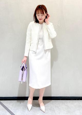 ROPÉ(ロペ) / トリアセダブルクロスウエストコンシャスワンピース