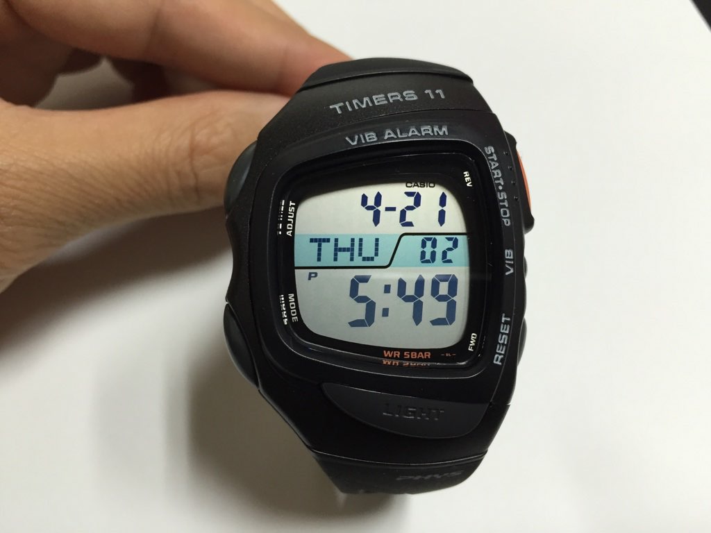 サッカーの審判にオススメの腕時計「カシオ PHYS TIMERS11」レビュー