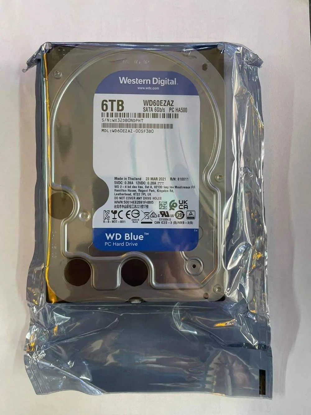 新品未開封 WD Blue 6TB 5400 RPM 内蔵HDD Amazon.com: Western
