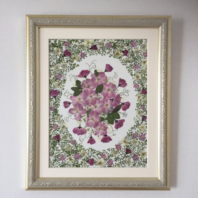 春の花 押し花 額 絵 - JUNKO-KIMURA'S GALLERY | minne byGMOペパボ