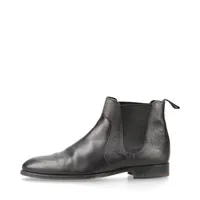 エルメス レザー サイドゴアブーツ 43 メンズ ブラック フュージョン