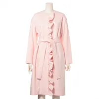 ヨーコチャン ウール コート 36 レディース ピンク YCC-522-170