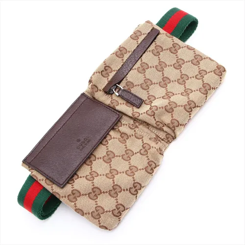 グッチ GGキャンバス ウエストポーチ ブラウン ABランクの買取実績