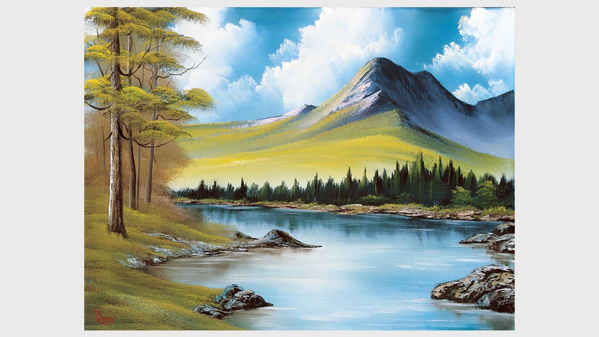 Mountain Ridge Lake | The Best of the Joy of Painting with Bob