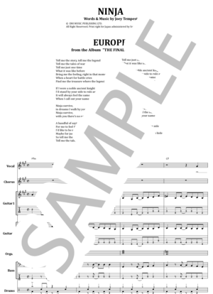 楽譜】アイアン・メイデン / CAN I PLAY WITH MADNESS バンド・スコア