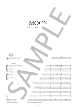楽譜】MOON / LUNA SEA (バンドスコア / 中級) - Piascore 楽譜ストア