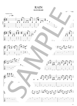 楽譜】RAIN / SIAM SHADE / SIAM SHADE (バンドスコア / 中級