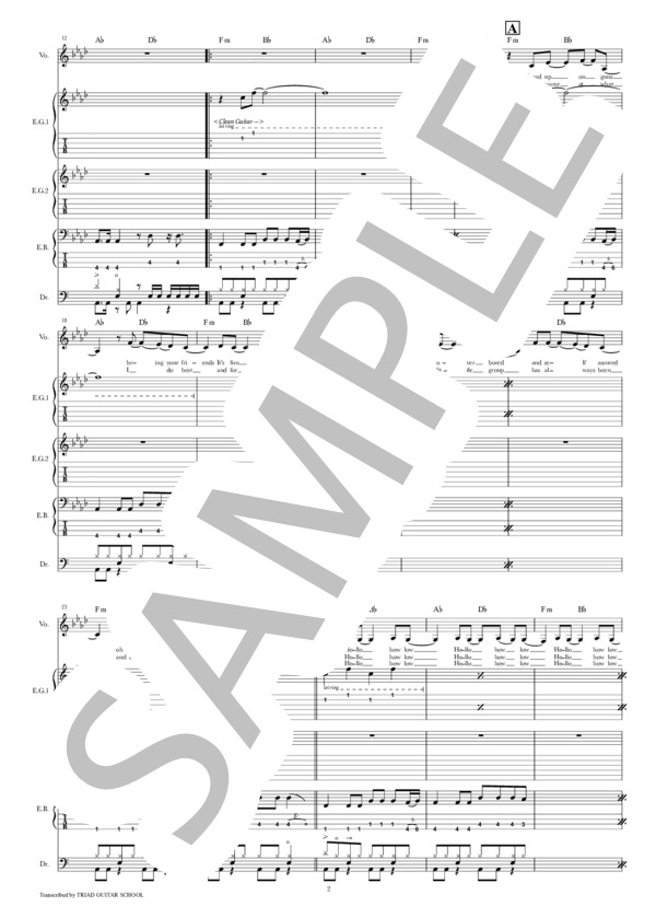 楽譜】Smells Like Teen Spirit / バンドスコア TAB譜 / NIRVANA