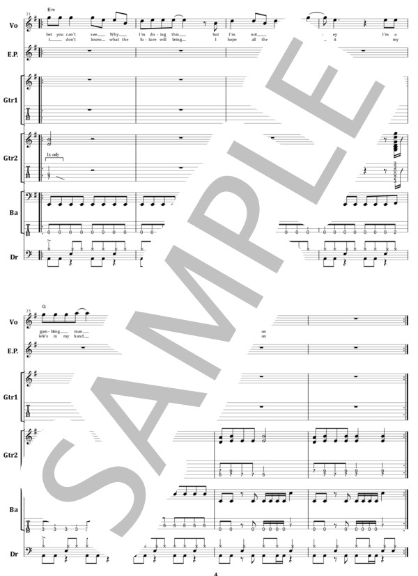 楽譜】SHOW MUST GO ON ! / アンセム バンドスコア from68 / ANTHEM