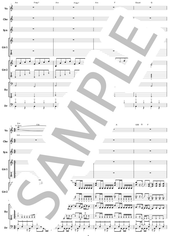 楽譜】ラウドネス / S.D.I. バンド・スコア 楽譜 / LOUDNESS (バンド