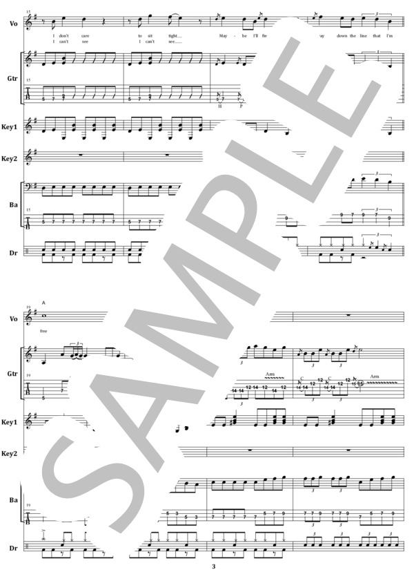 楽譜】ディープ・パープル / ブラック・ナイト バンド・スコア 楽譜