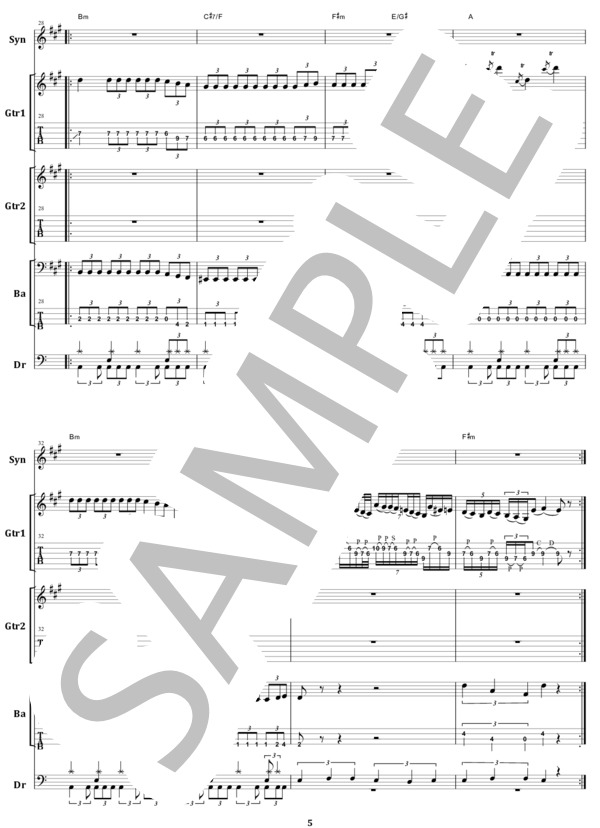 楽譜】Far Beyond The Sun / イングヴェイ・マルムスティーン バンド