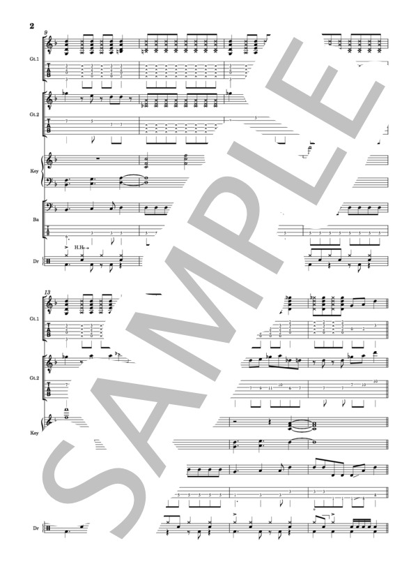 楽譜】我逢人 / Mrs. GREEN APPLE (バンドスコア / 中〜上級