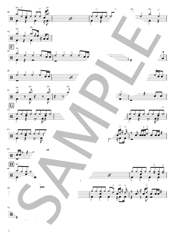 楽譜】ルビーの指輪 / 寺尾 聰 (ドラム / 初〜中級) - Piascore 楽譜ストア