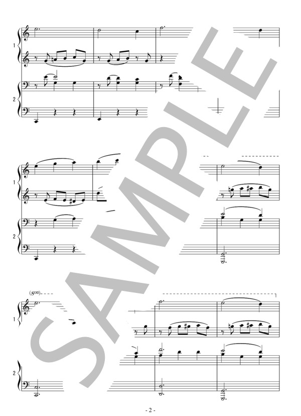 楽譜】バレエ「眠れる森の美女」より リラの精のVa. 連弾 初級