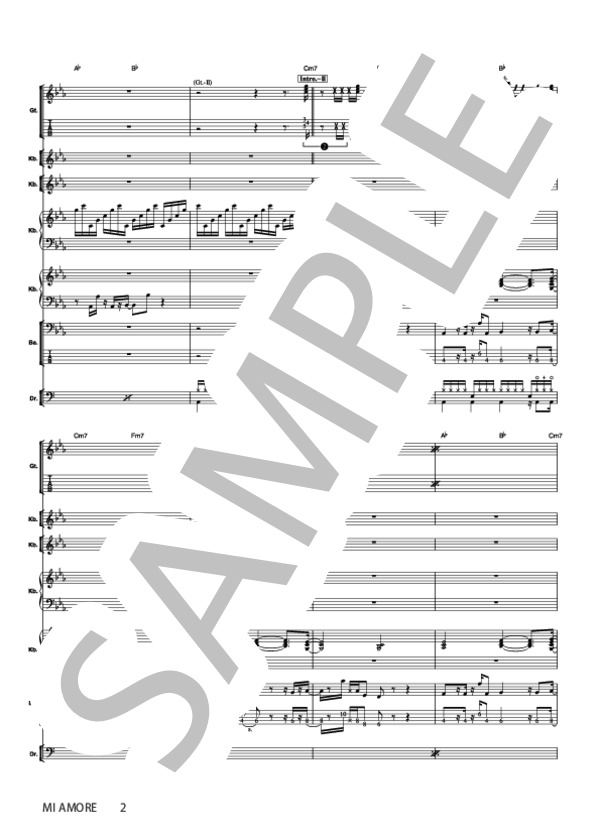 楽譜】MI AMORE / 松岡 直也 (バンドスコア / その他) - Piascore 楽譜
