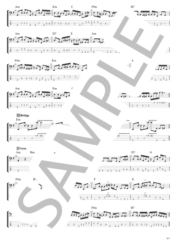 楽譜】ROMANTIC CITY / T-SQUARE (エレキベース / 中級) - Piascore