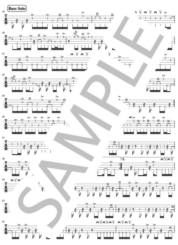 楽譜】 BAD MOON / T-SQUARE / M. HONDA (エレキベース / 中〜上級