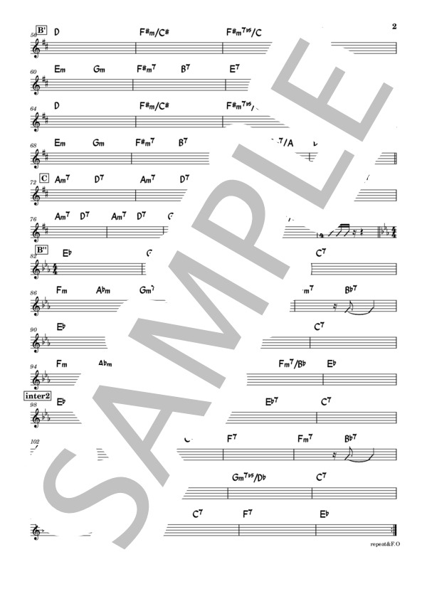 楽譜】 バンド用コード譜 / 竹内 まりや (その他 / その他) - Piascore