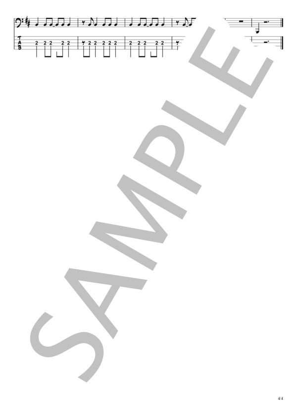 楽譜】 なきそ『ベースTAB譜』☆5弦ベース対応 / なきそ feat.初音ミク