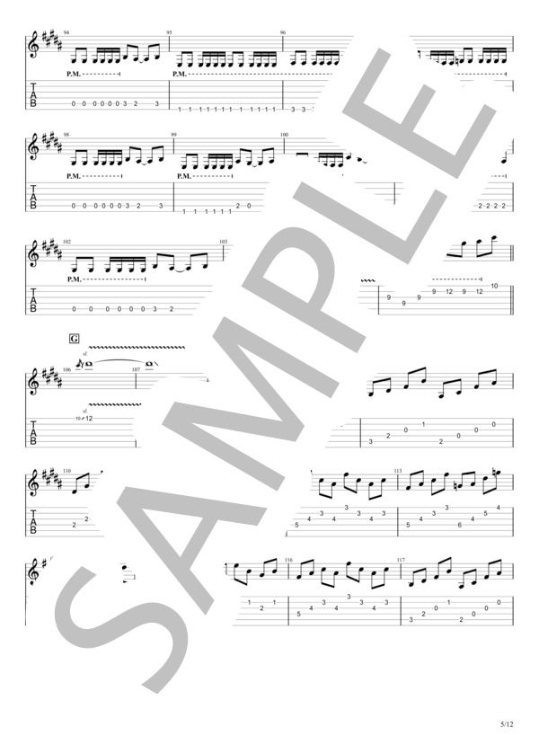 楽譜】Silent Jealousy / X JAPAN (ギターソロ / 中級) - Piascore