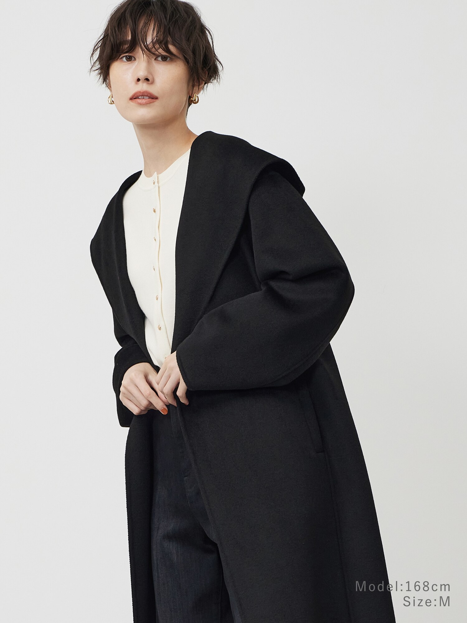 PLST(プラステ)公式 | ウールブレンドリバーフーディーロングコート