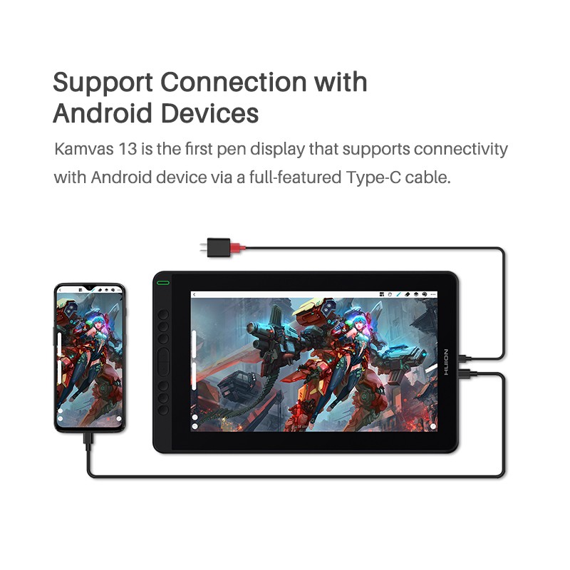 Huion Full-Featured USB-C to USB-C Cable, , Suitable for Kamvas 12