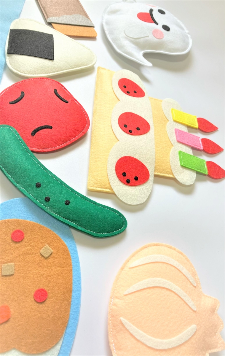 おはなしエプロン®(くいしんぼおばけセット) | てくてくもSHOP