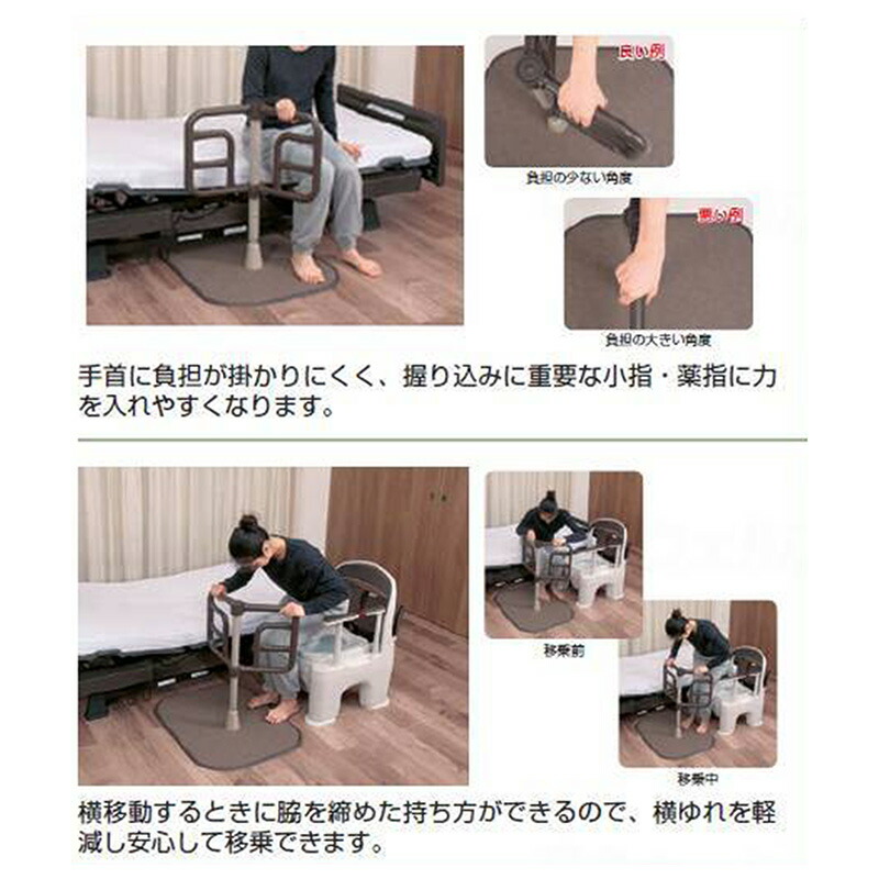楽天市場】手すり すっきり手すり クリンディ 室内用 立ち上がり 移乗