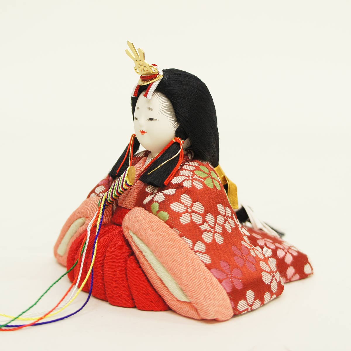 楽天市場】雛人形 コンパクト 木目込み飾り 原孝州作 花色雛 木目込み