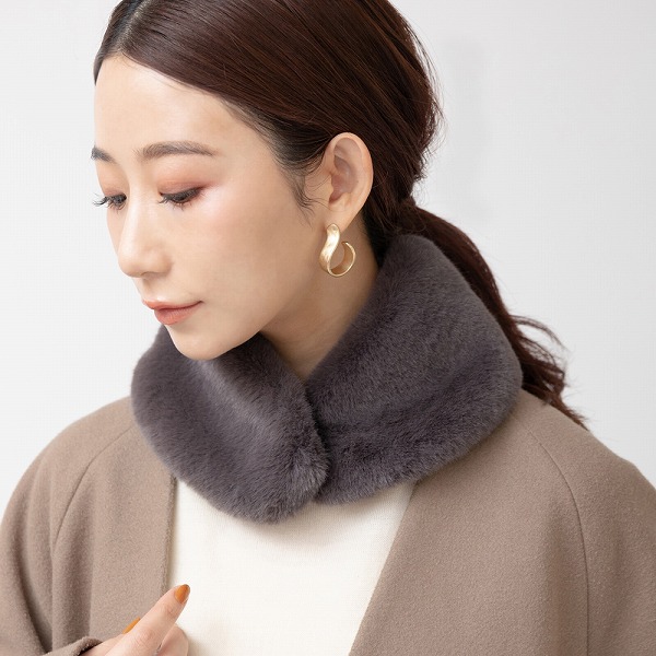 楽天市場】ショール ファー ミニショール Horn Please 志成販売 ミンク