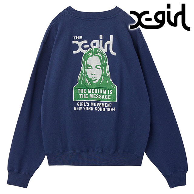 楽天市場】エックスガール X-girl フラッグビッグスウェットトップ