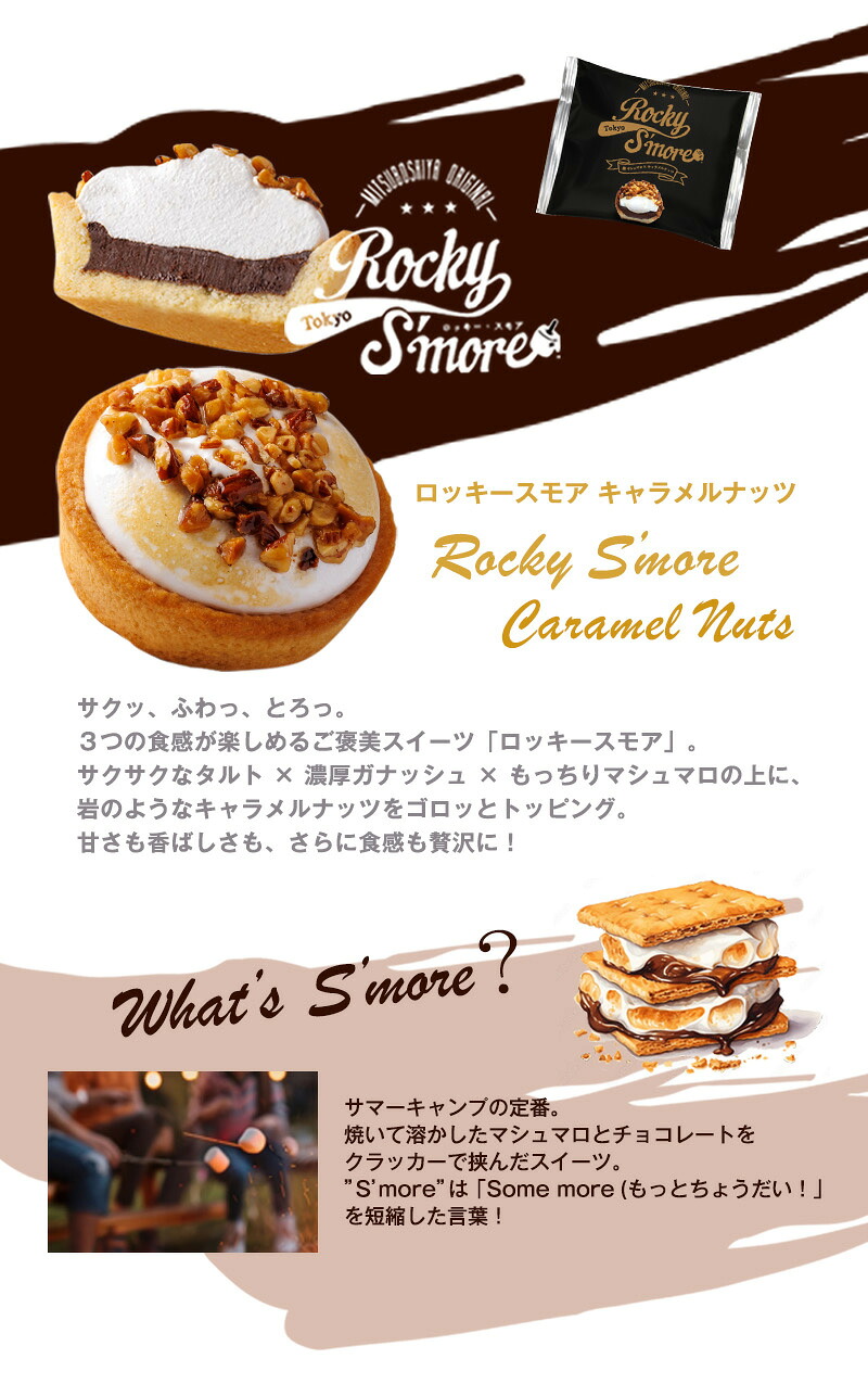 楽天市場】チョコマシュマロ ロッキースモア 3個入 冷やしロッキー